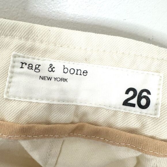 NEW Rag & bone High Rise Pleated Trousers in Ecru - Picture 14 of 16